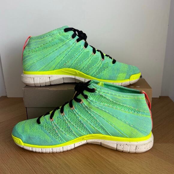 Nike Free Flyknit Chukka “Hyper Turquoise” Men Running Sneakers- SZ 14 main image 4